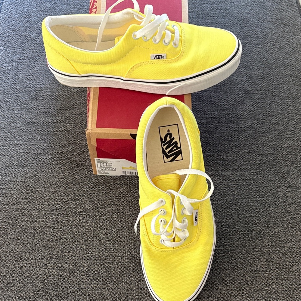 Vans Bright Yellow Canvas Shoes